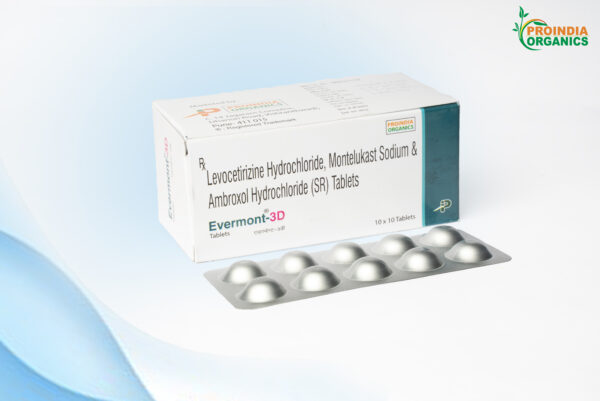 Levocetirizine Hydrochloride Monteeluast Sodium & Ambroxol Hydrochloride (SR) Tablets
